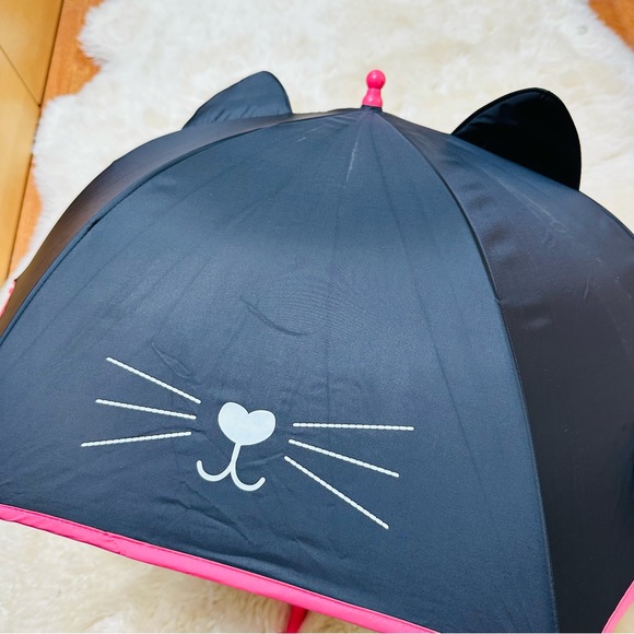 Gymboree Pink/Black Kitty Cat Girls Umbrella - Picture 5 of 6